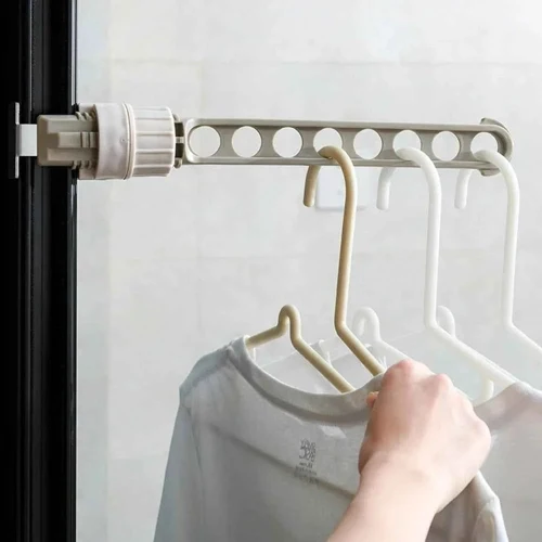 Étendoir à linge pour balcon fenêtre portable