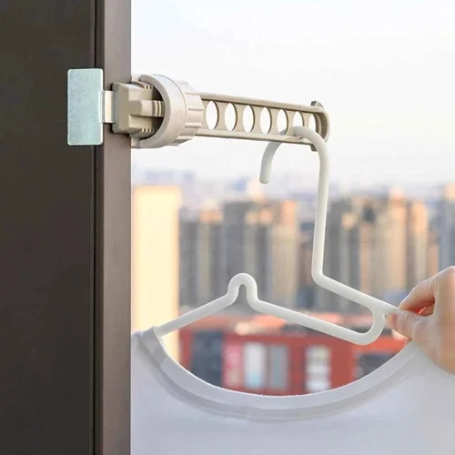 Étendoir à linge pour balcon fenêtre portable