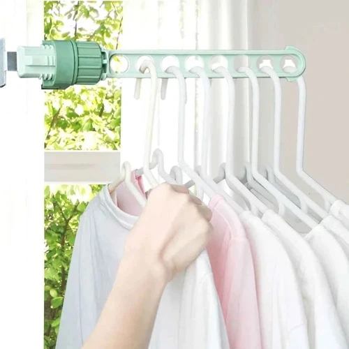 Étendoir à linge pour balcon fenêtre portable