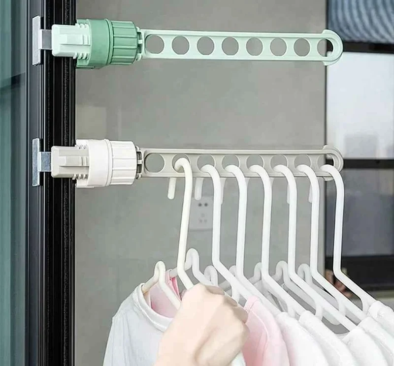 Petit étendoir à linge pour cadre de fenêtre