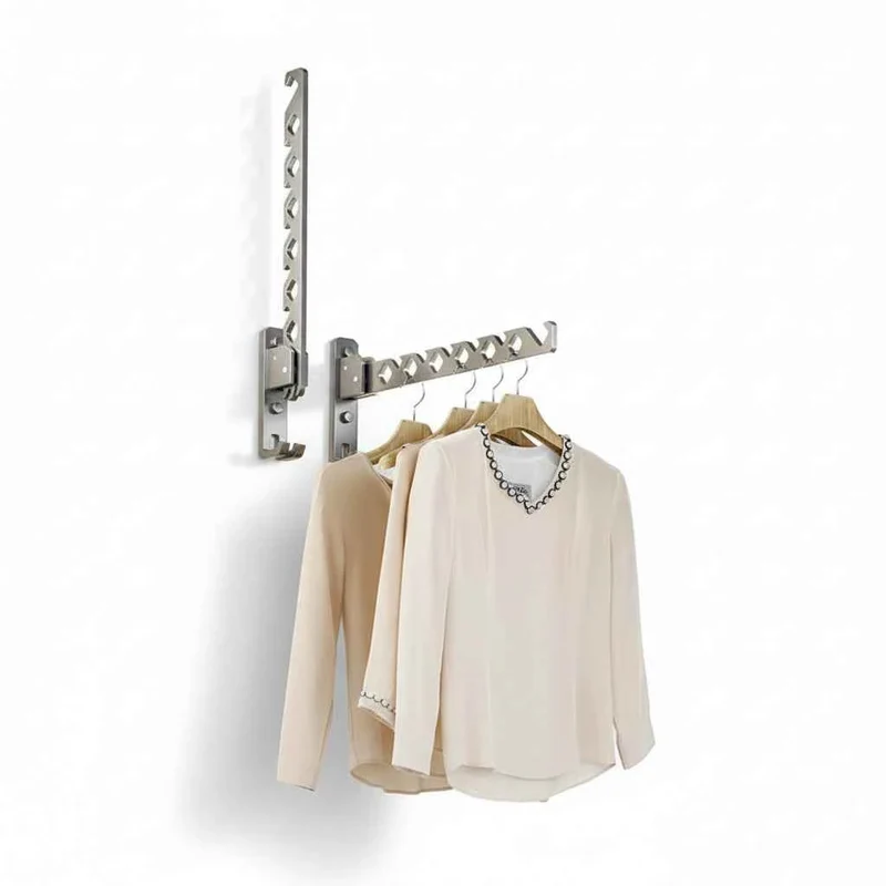 Étendoir à linge mural rabattable aluminium pliable