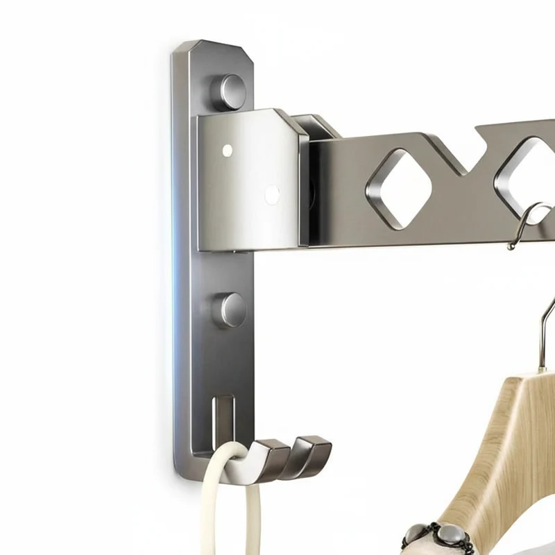 Étendoir à linge mural rabattable aluminium pliable