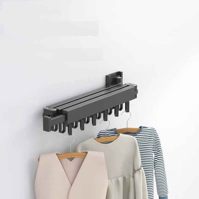 Étendoir à linge mural rétractable en aluminium pliable