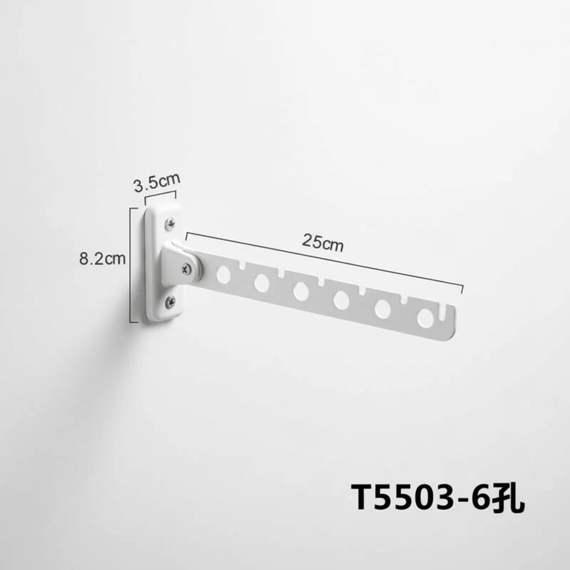 Étendoir à linge mural rétractable en aluminium pliable