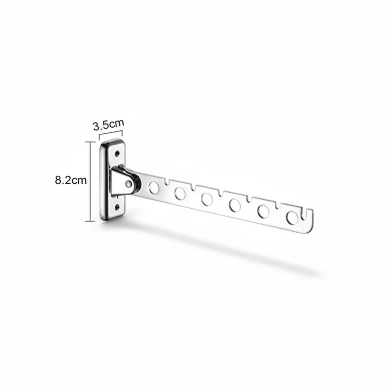 Étendoir à linge mural rétractable en aluminium pliable