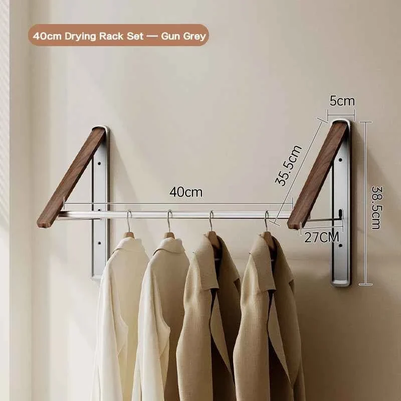 Étendoir à linge mural rétractable en aluminium pliable