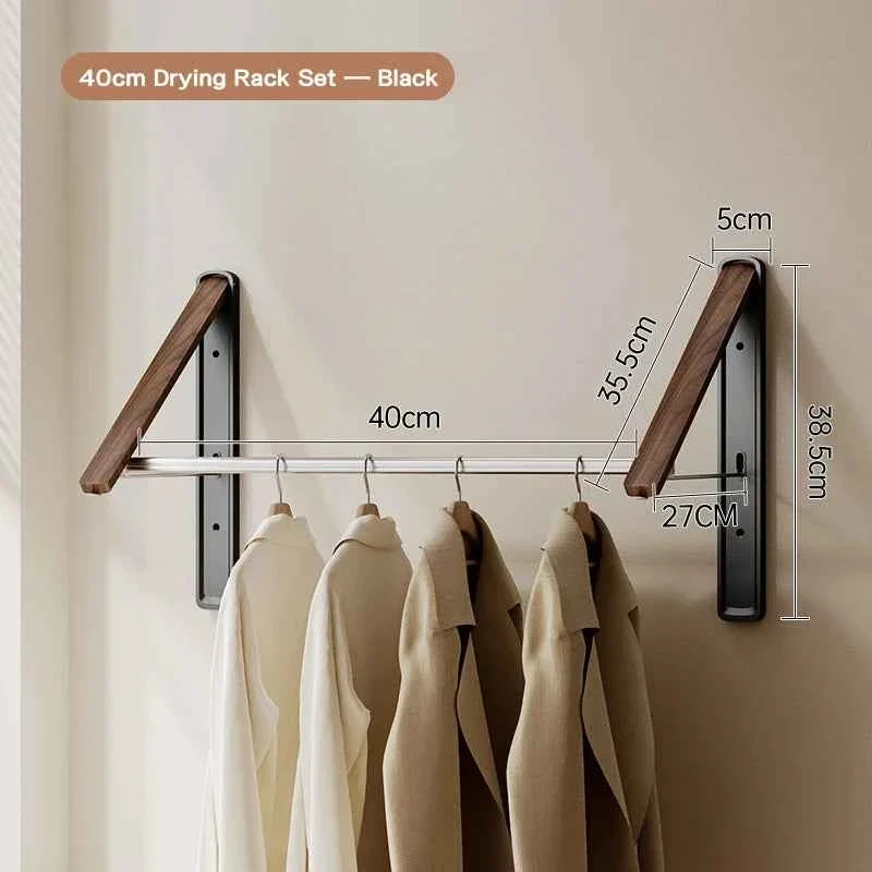 Étendoir à linge mural rétractable en aluminium pliable