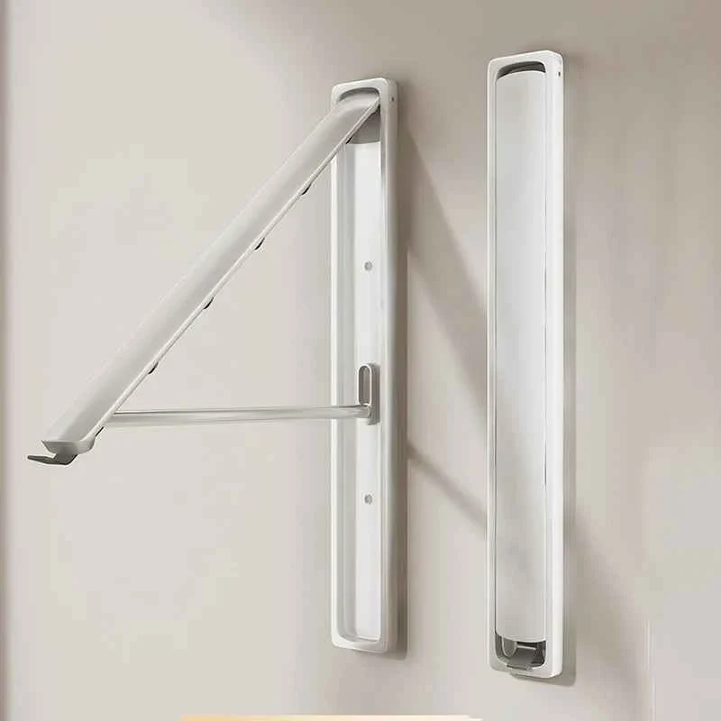 Étendoir à linge mural rétractable en aluminium pliable