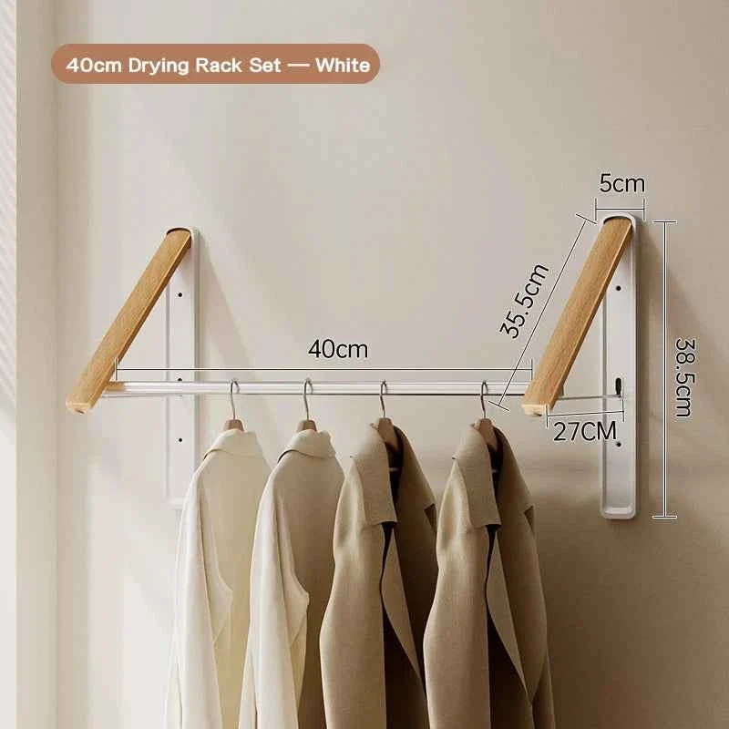Étendoir à linge mural rétractable en aluminium pliable