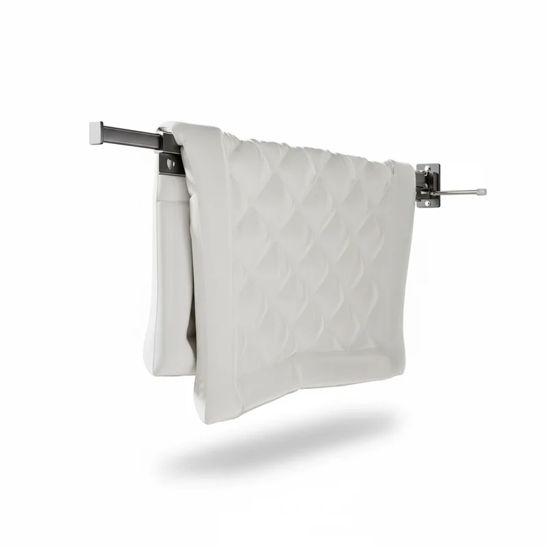 Étendoir à linge mural rétractable en aluminium pliable