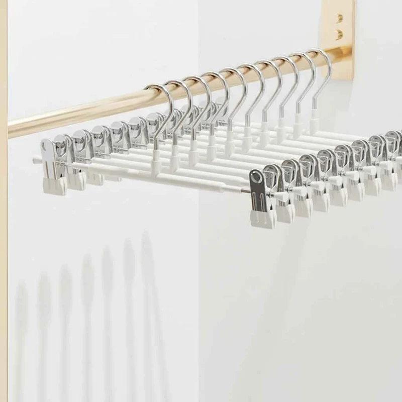 Cintre pour étendoir à linge inox à pinces ajustables
