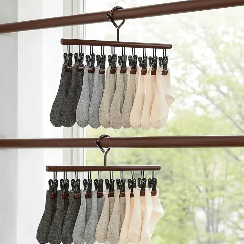 Petit étendoir à linge pour chaussettes en acier