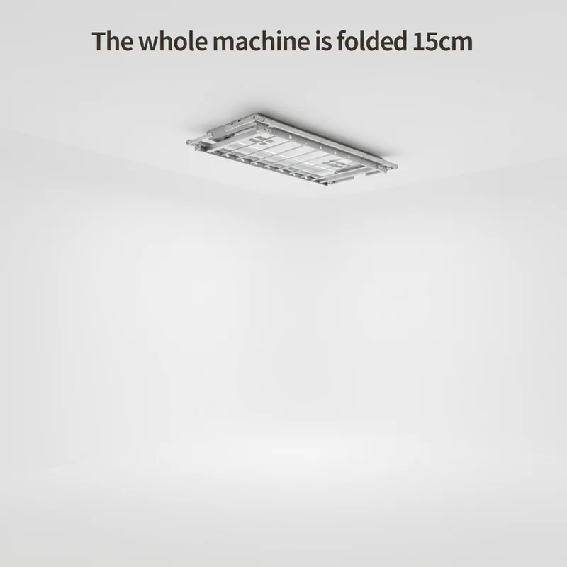 Étendoir à linge plafond électrique télescopique