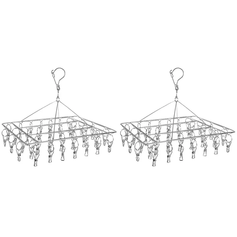Étendoir à linge intérieur rectangle 30 pinces