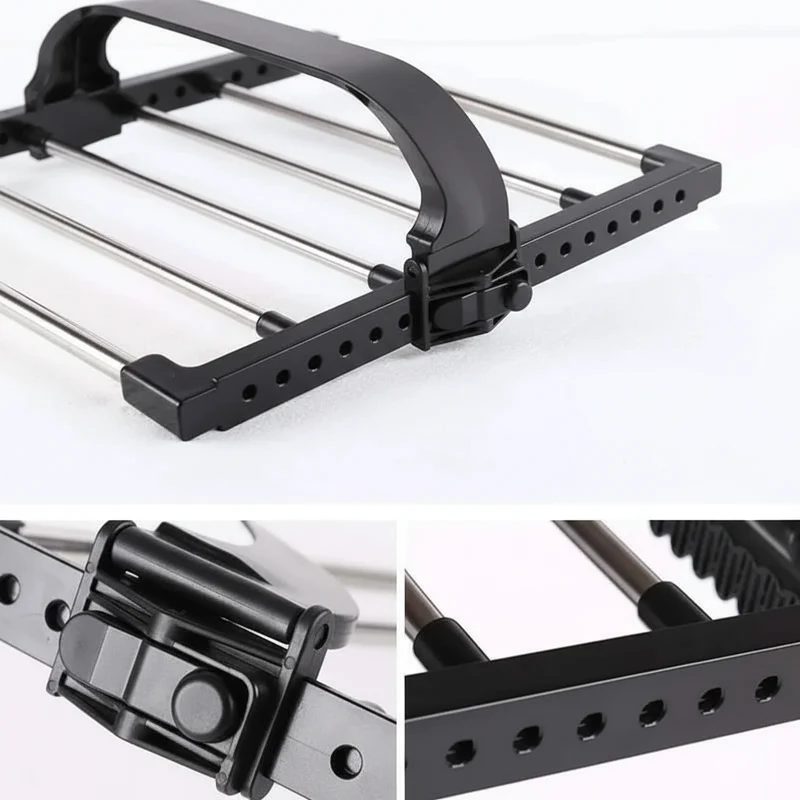 Étendoir à linge pour balcon pliable inox