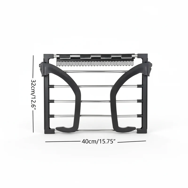 Étendoir à linge pour balcon pliable inox