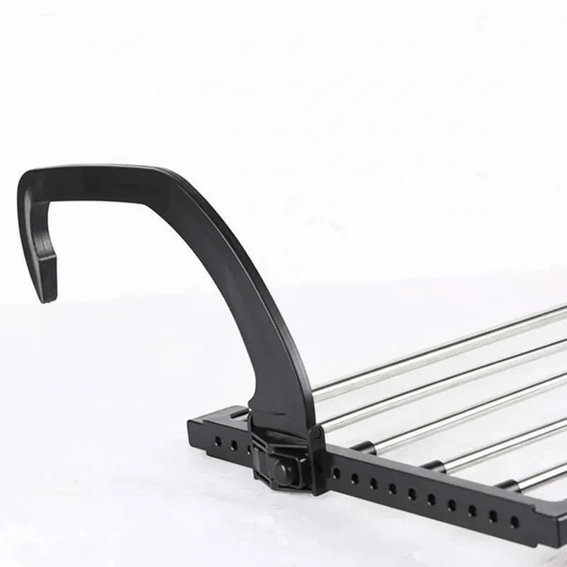 Étendoir à linge pour balcon pliable inox