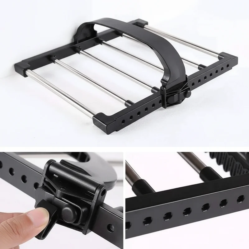 Étendoir à linge pour balcon pliable inox