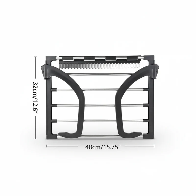 Étendoir à linge pour balcon pliable inox