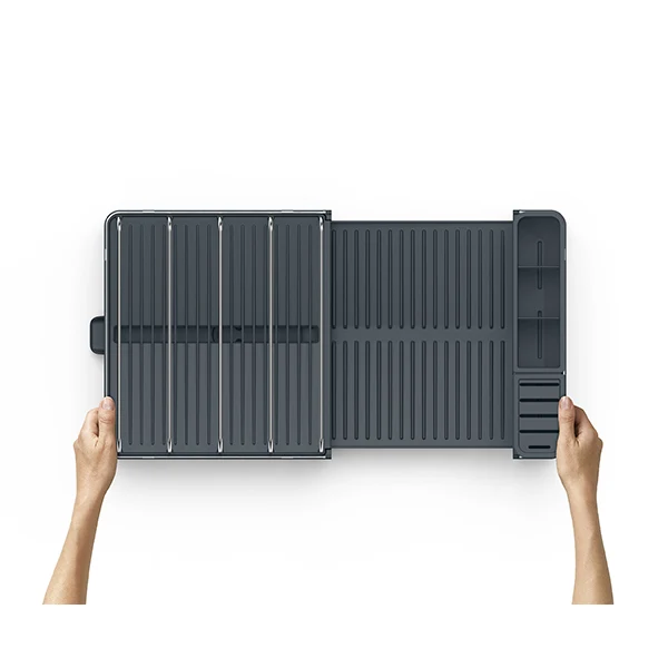 Égouttoir à vaisselle extensible en acier inoxydable Joseph Joseph