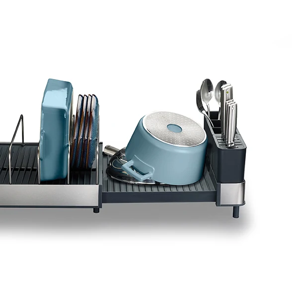 Égouttoir à vaisselle extensible en acier inoxydable Joseph Joseph