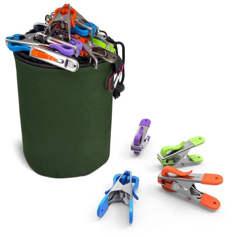 Pince a linge lot 40 pcs INOX avec sac de rangement