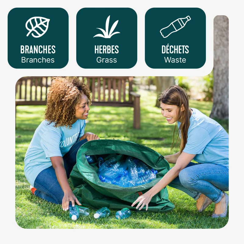 Sac de jardin 272L Lot de 6 sacs XXL