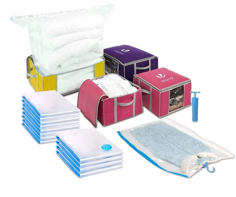 Sac de rangement sous vide aspirateur Lot de 22 pcs