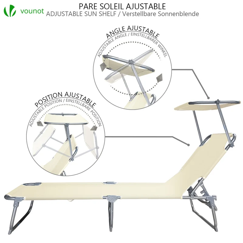 Transat pare soleil beige