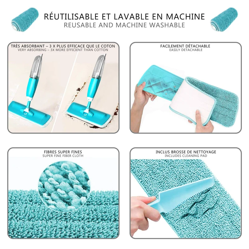 Balai vaporisateur lave sol