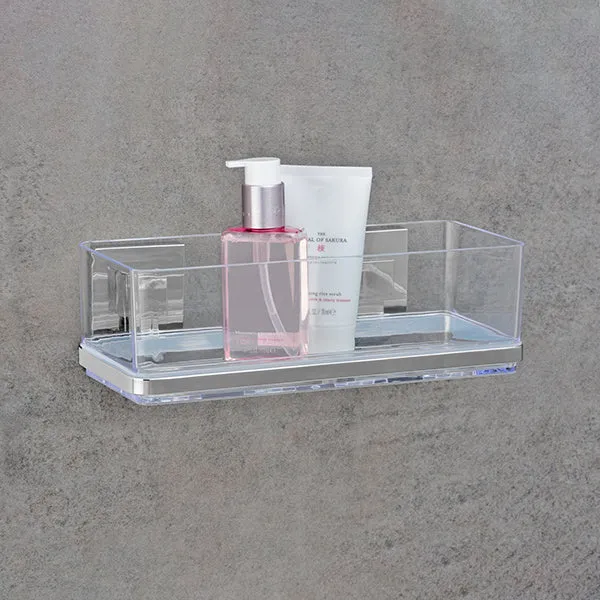 Étagère murale en acier inox Vacuum-Loc® Quadro Wenko by Maximex