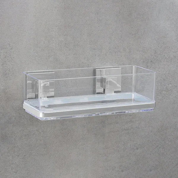 Étagère murale en acier inox Vacuum-Loc® Quadro Wenko by Maximex