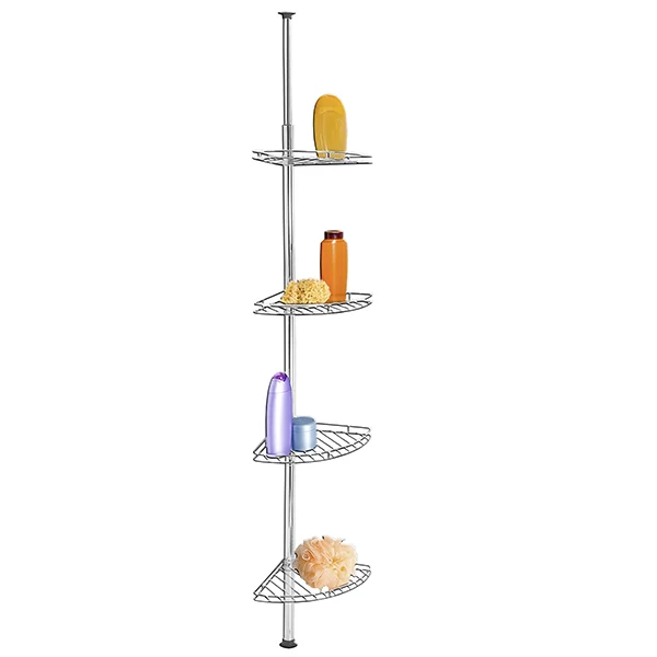 Étagère de douche télescopique acier inox 4 tablettes Wenko by Maximex