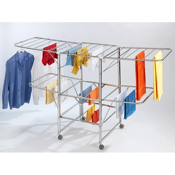 Séchoir à linge acier Mobile Wenko by Maximex