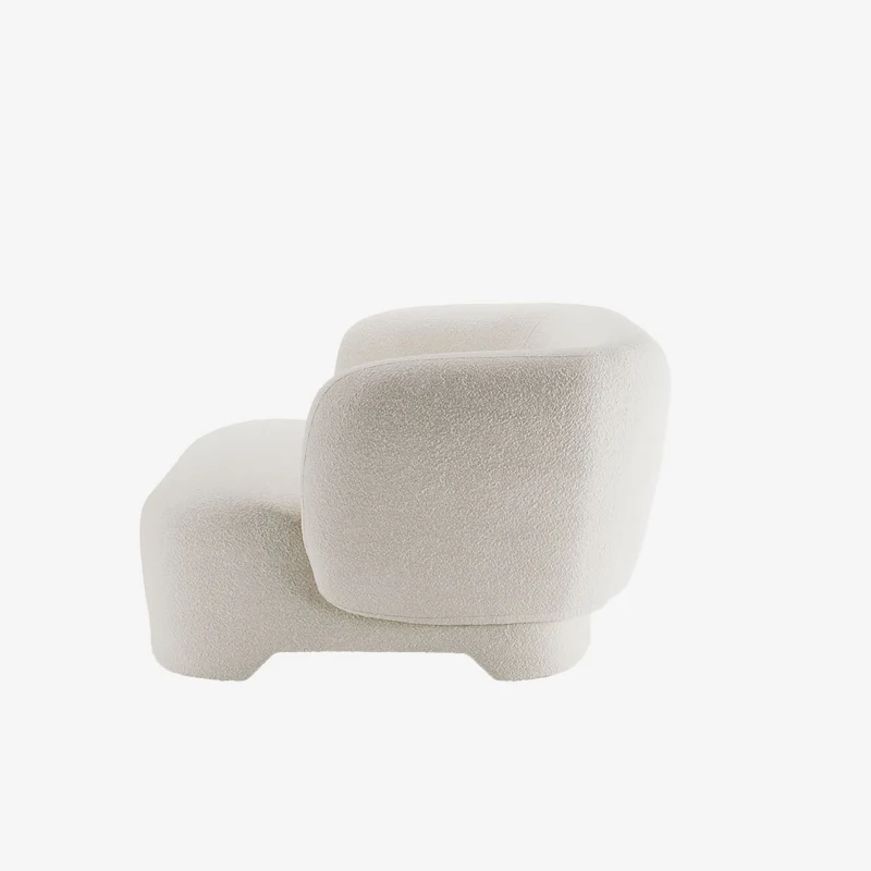 Loveseat Albano - Fauteuil 1,5 place boucl cr me