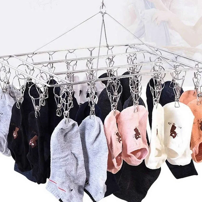 Petit étendoir à linge rectangle 30 pinces