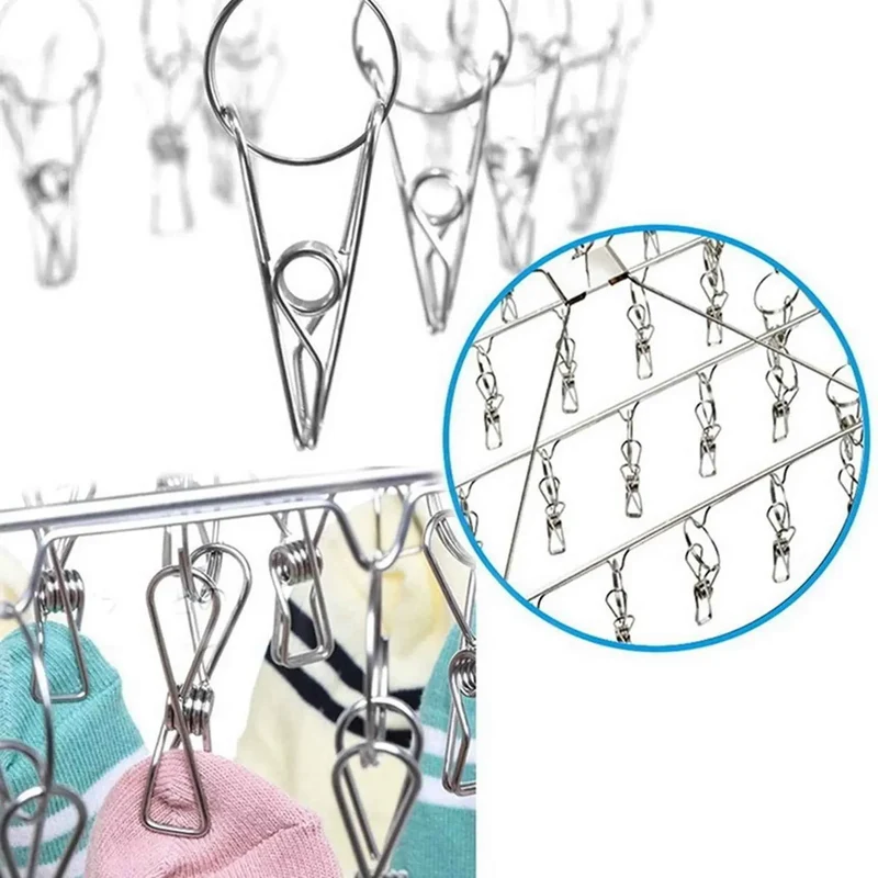 Petit étendoir à linge rectangle 30 pinces
