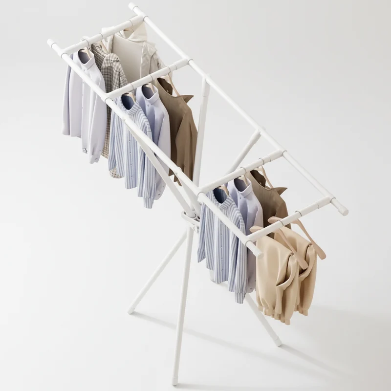 Étendoir à linge pliable trépied portable