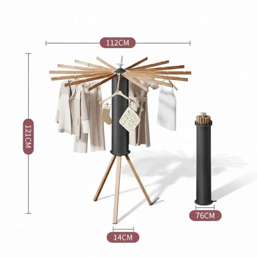 Étendoir à linge tour solide pliable balcon