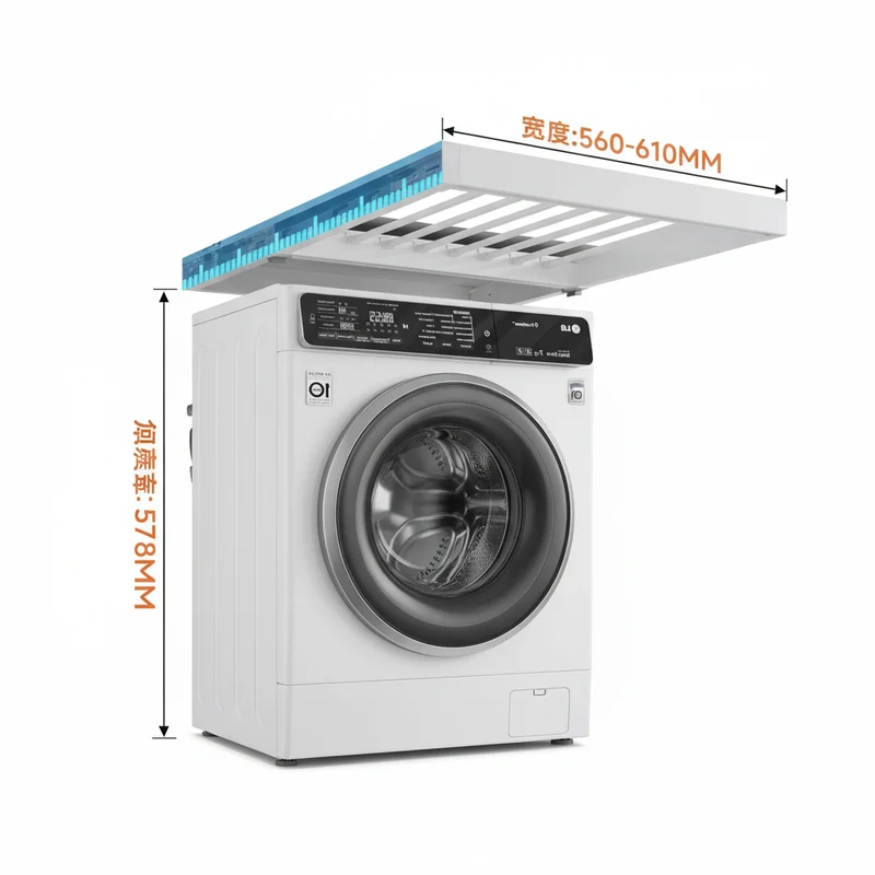 Étendoir à linge extensible armoire intégrée