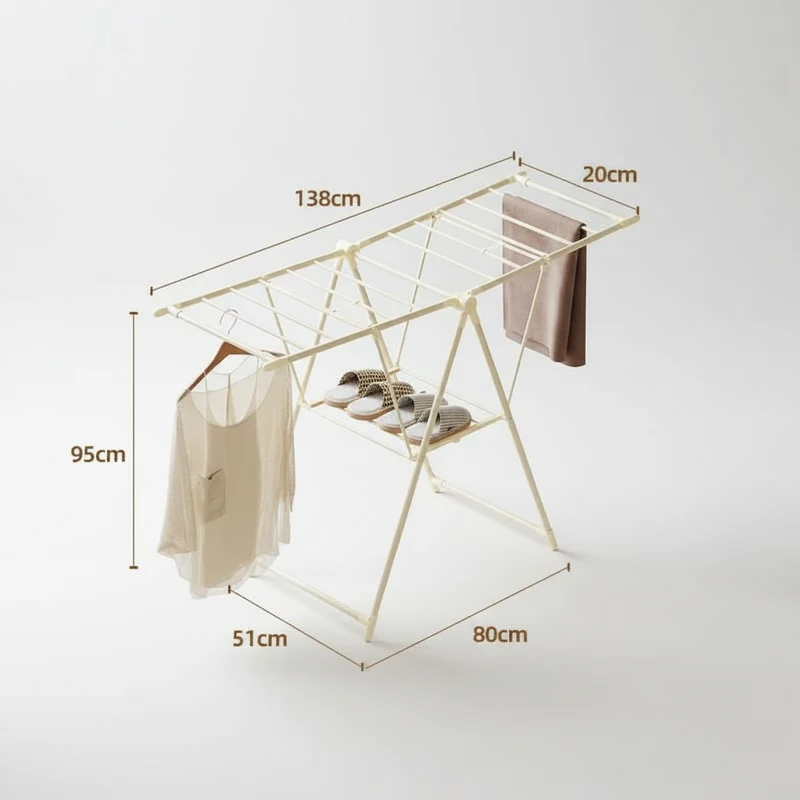 Étendoir à linge pliable gain de place intérieur