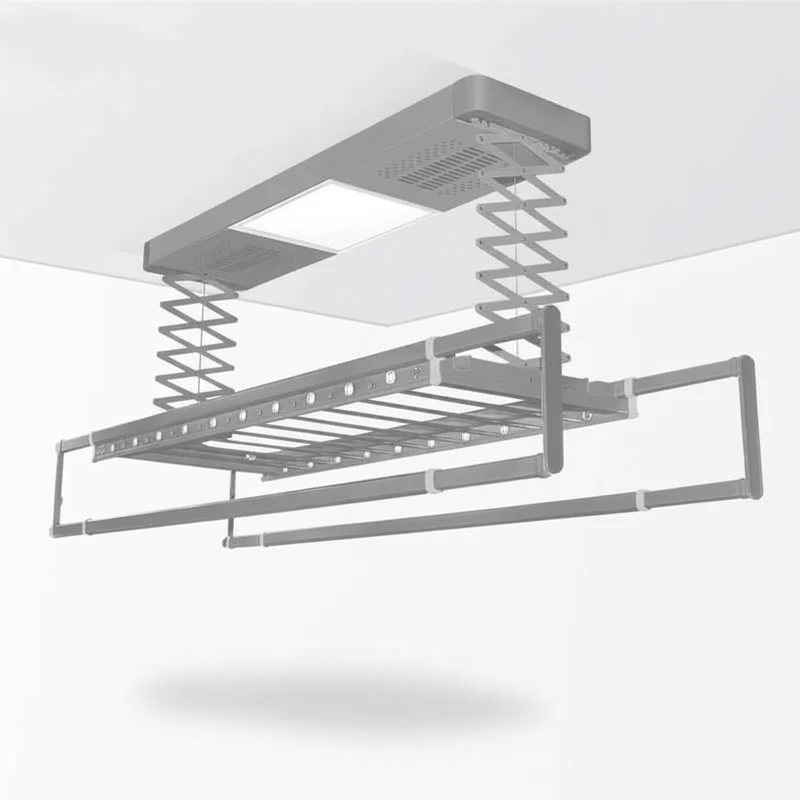 Étendoir à linge plafond télécommandé lumineux