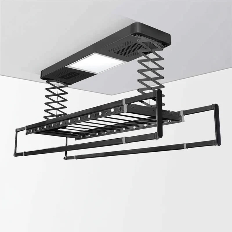 Étendoir à linge plafond télécommandé lumineux