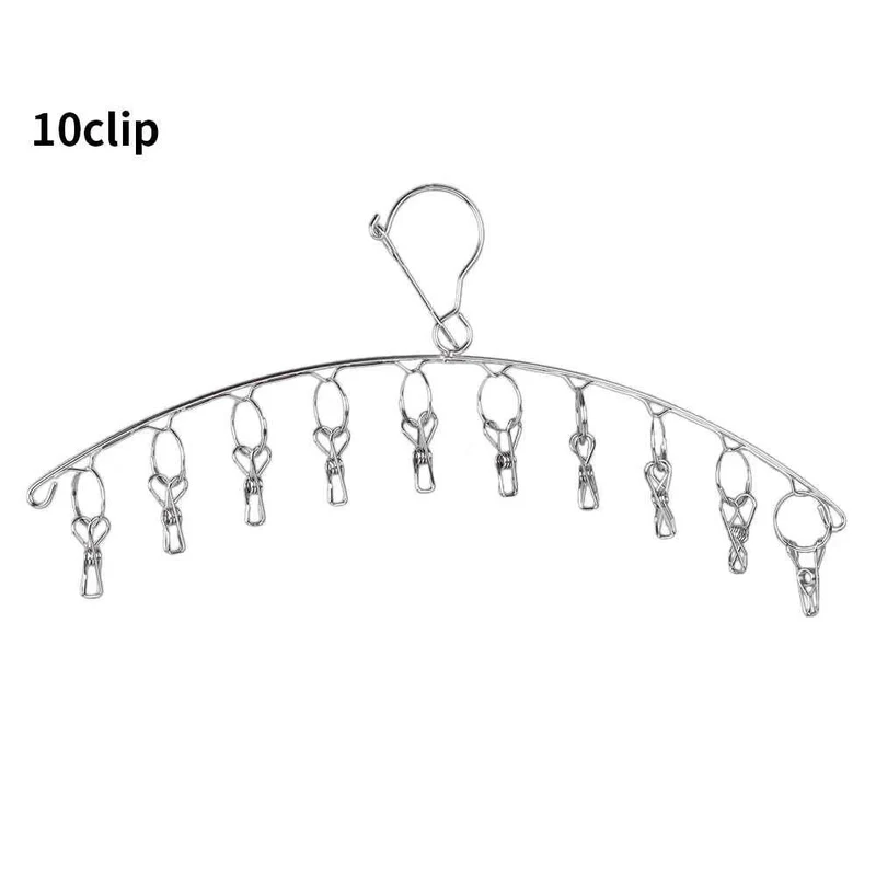 Cintre pour étendoir à linge inox avec pinces