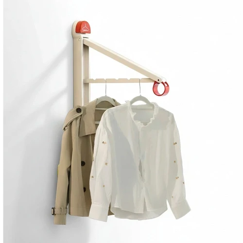 Étendoir à linge mural ventouse pliable