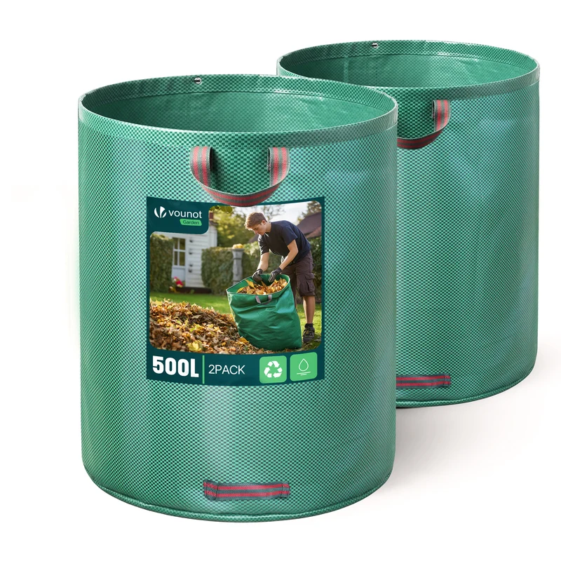 Sac de jardin 500L Lot de 2 sacs Extra Large