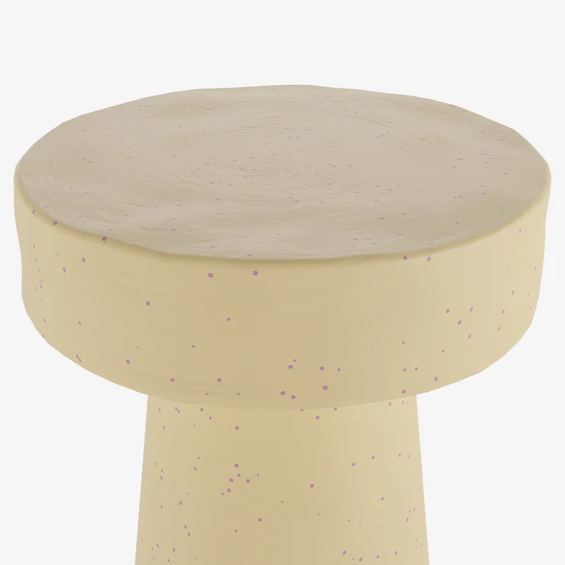 Petite table d appoint ronde design en magn sie mouchet e rose An mone