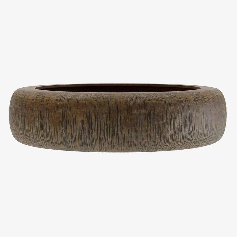 Coupelle vide-poches design imitation bois Lagos