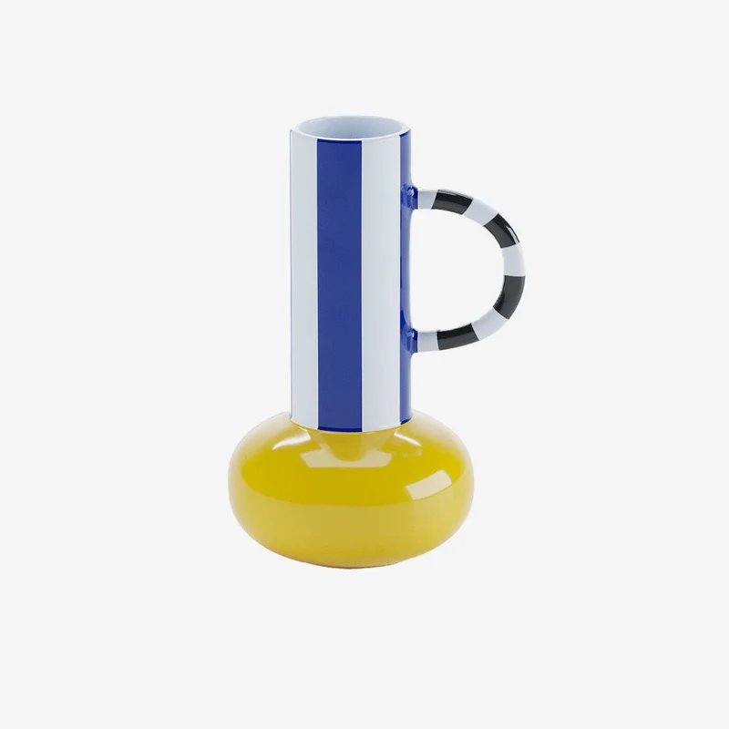 Vase d coratif en c ramique avec poign e Birmingham