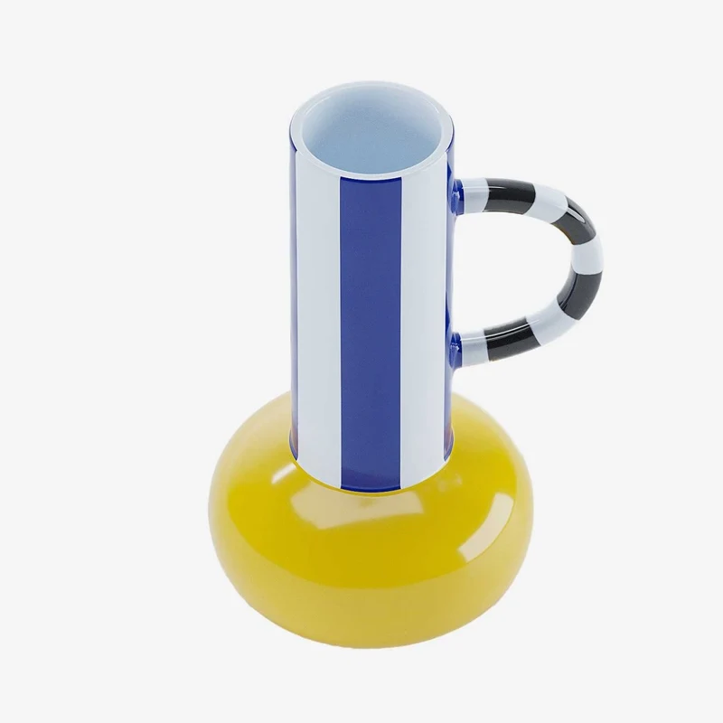 Vase d coratif en c ramique avec poign e Birmingham